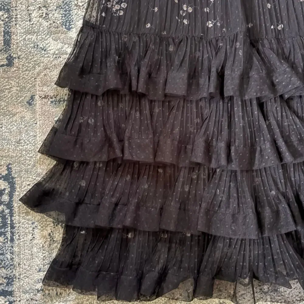 Anthropologie Luciana Tiered Tulle Maxi Skirt - Picture 3 of 9